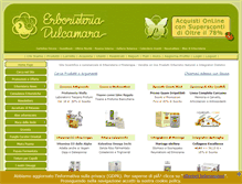 Tablet Screenshot of erboristeriadulcamara.com